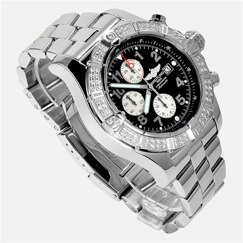 breitling super avenger diamond bezel|breitling super avenger bezel.